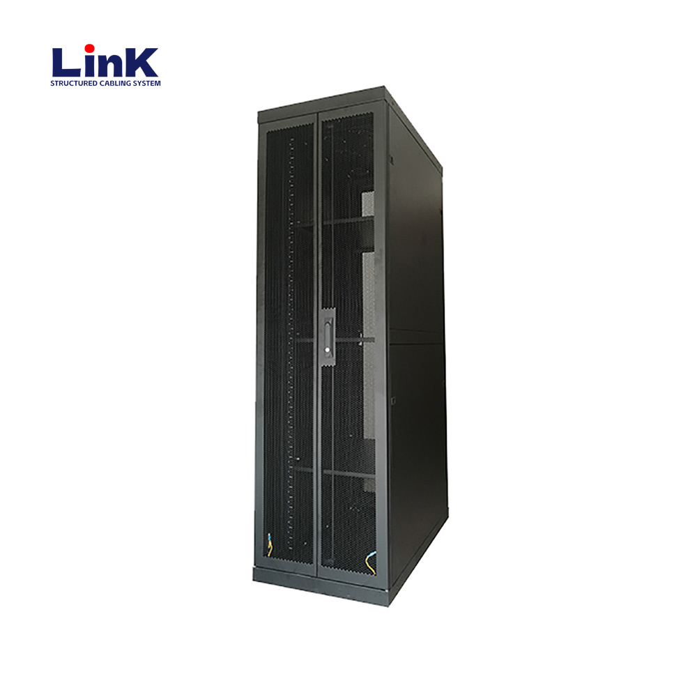 Rack de serveur permanent réglable noir pour réseau de bureau