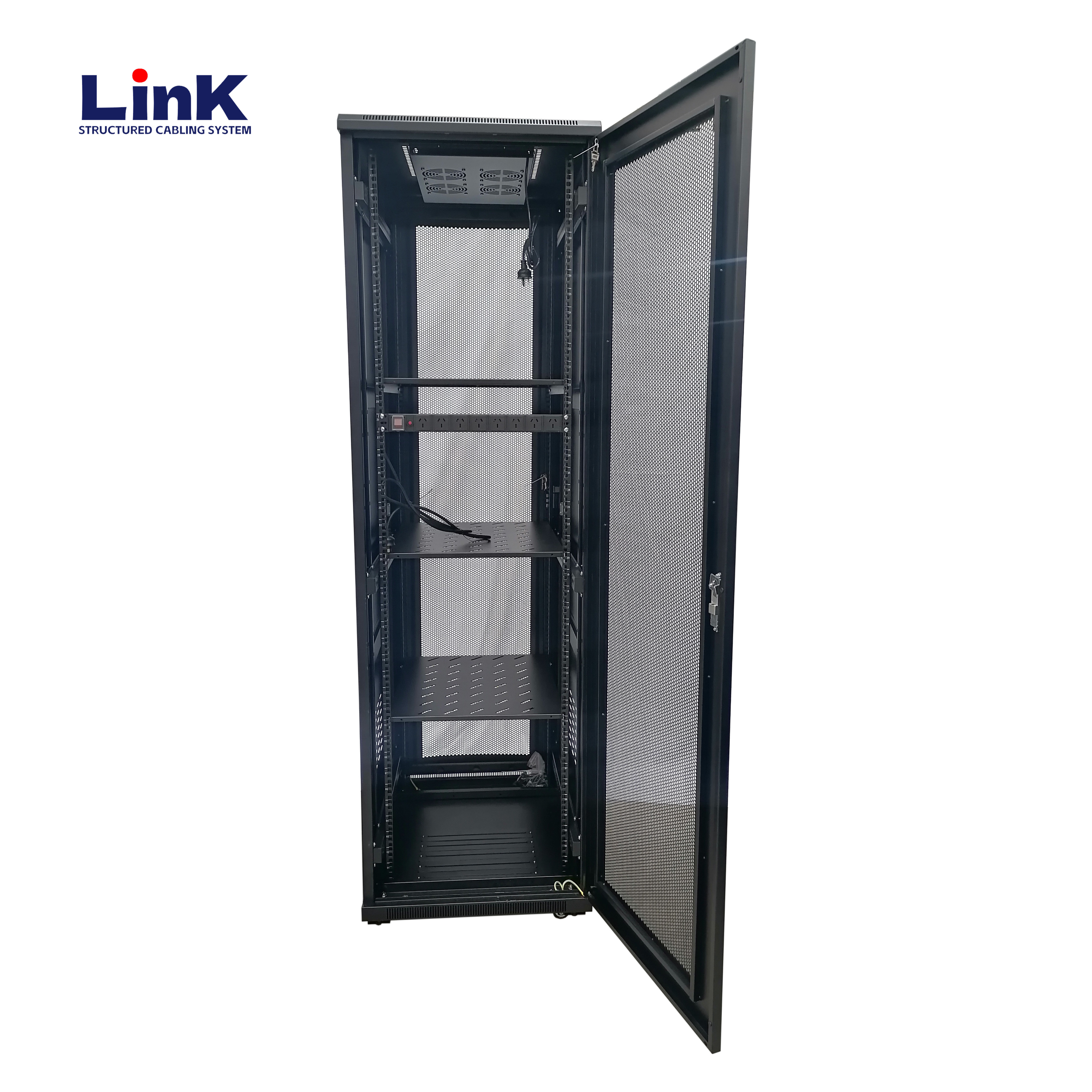 Armoire de rack de serveur de haute qualité 42u It Armoire de serveur de centre de données avec roulettes